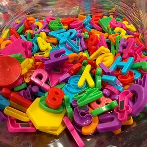 Colorful Magnetic Alphabet Letters, Numbers, Symbols, Shapes